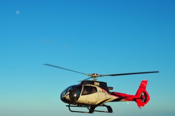 helicopter in Reunion Island