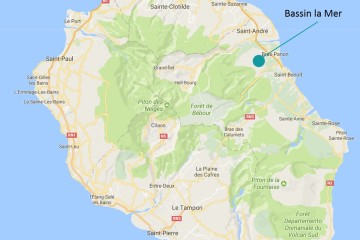 localisation bassin la mer la réunion