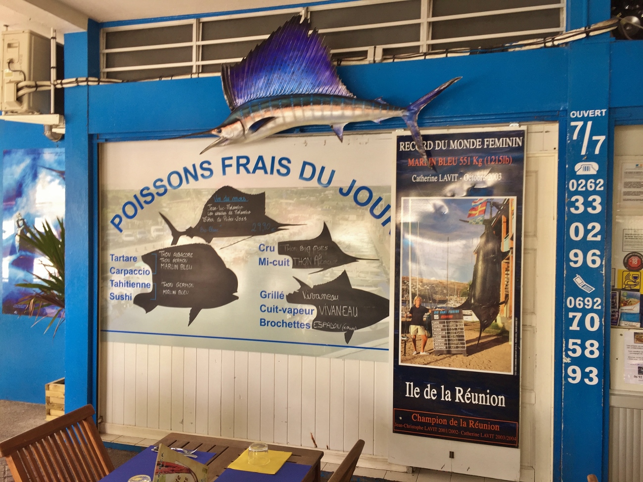 Restaurant DCP à Saint Gilles les Bains et la spécialité : le poisson