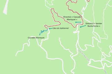 itinéraire de la cascade Maniquet