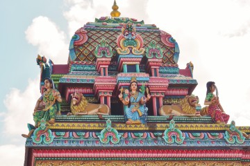 Le temple tamoul de Bois-Rouge à la Réunion