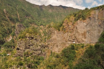 La route aux 400 virages menant à Cilaos