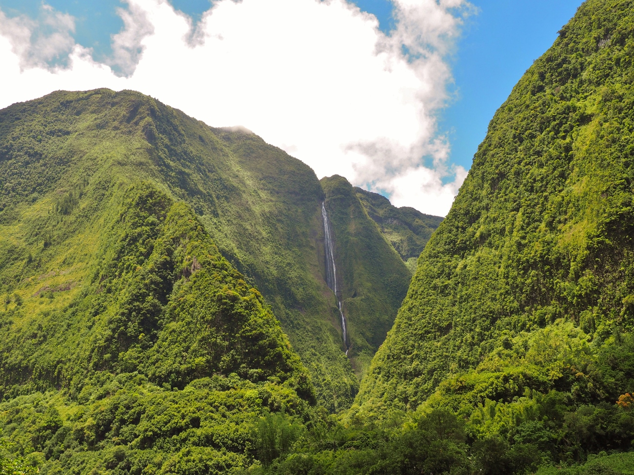 La spectaculaire cascade blanche à la Réunion