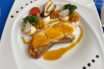 un plat du restaurant domaine moka