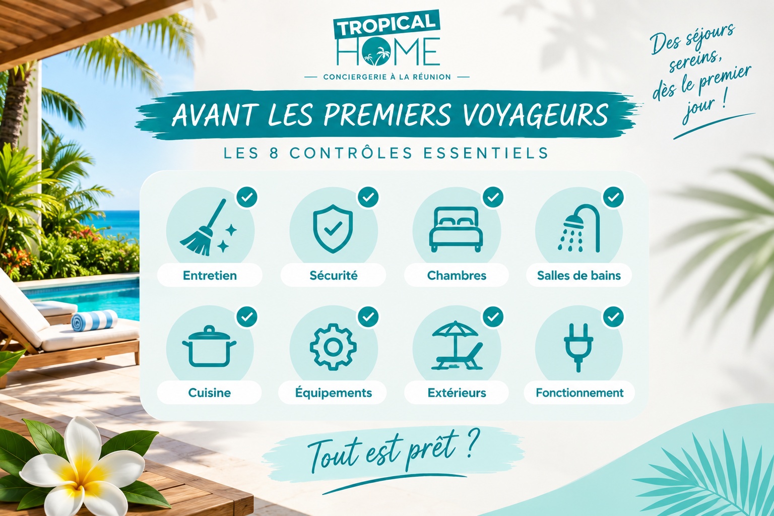 Checklist pour préparer une maison en location saisonnière à La Réunio